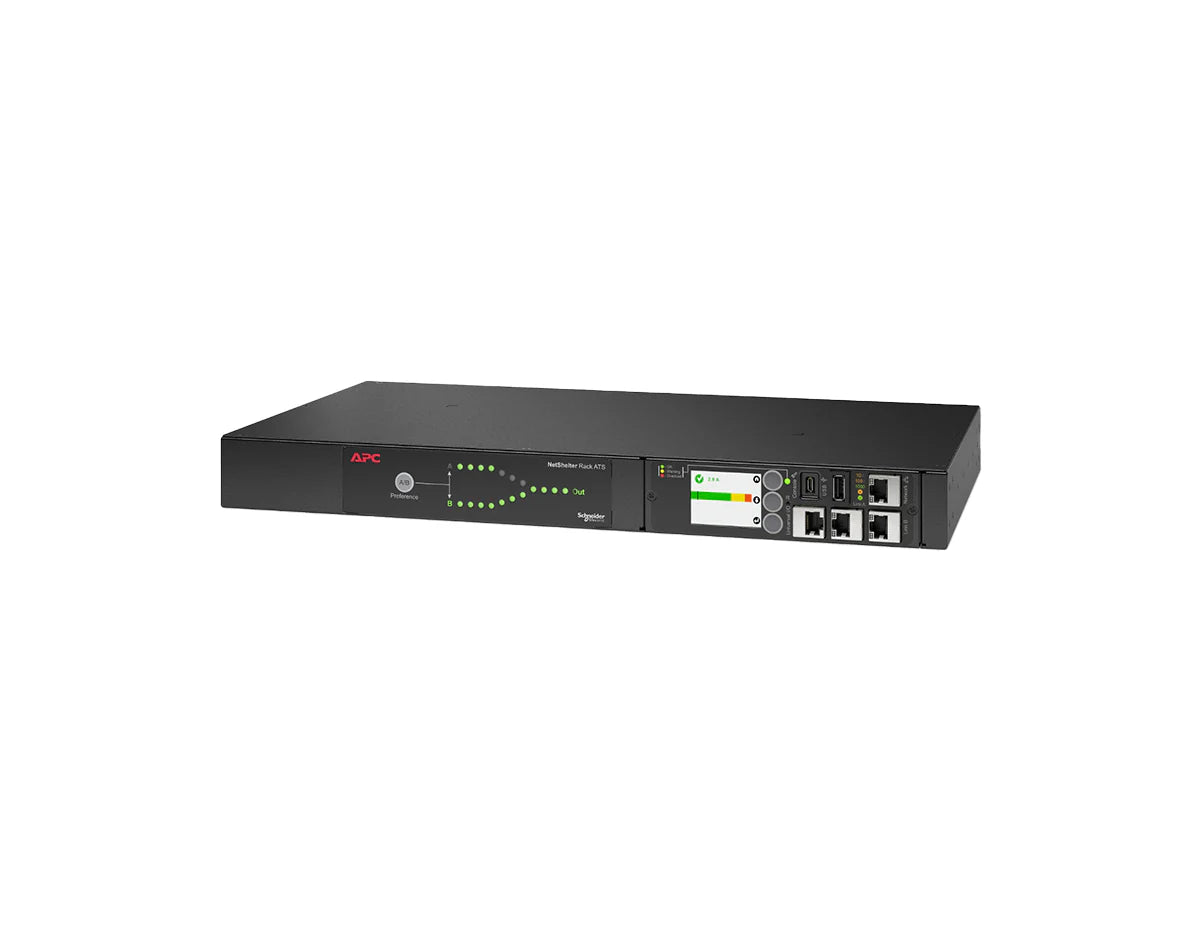 APC AP4450A - NetShelter Rack ATS 1.44kVA 10x 5-15R Out 5-15P In 15A 120V 1U