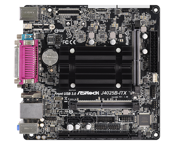 Asrock J4025B-ITX ASRock J4025B-ITX Desktop Motherboard - Intel Chipset - Socket LGA-1700 - Mini
