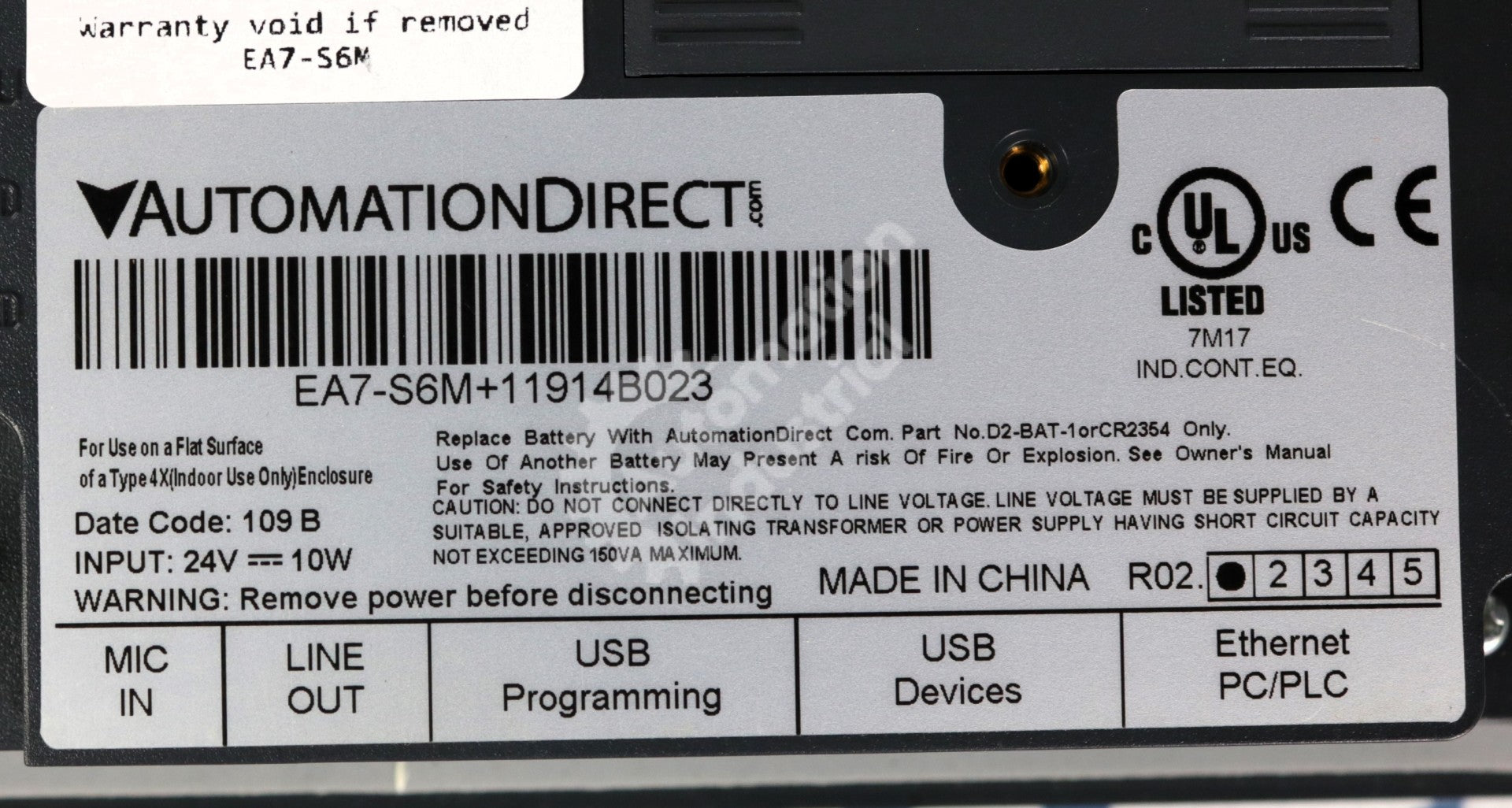 EA7-S6M by Automation Direct C-more 6 IN Touch Screen HMI EA7 Series