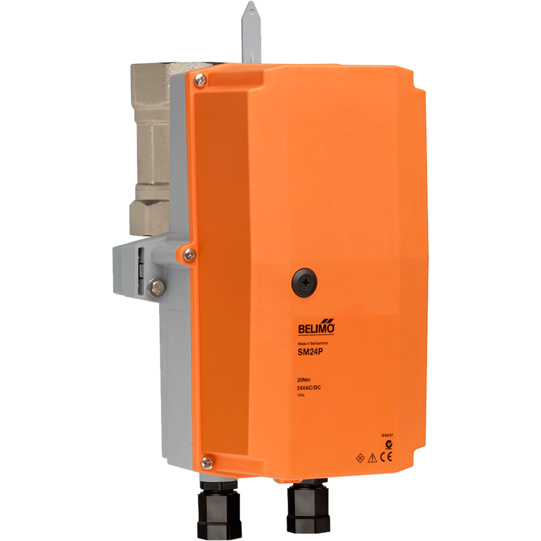 B261+ARX24-3-T N4 | Belimo Two Way Characterized Control Valve 2.5 Inch Cv 60 With NEMA 4X Actuator