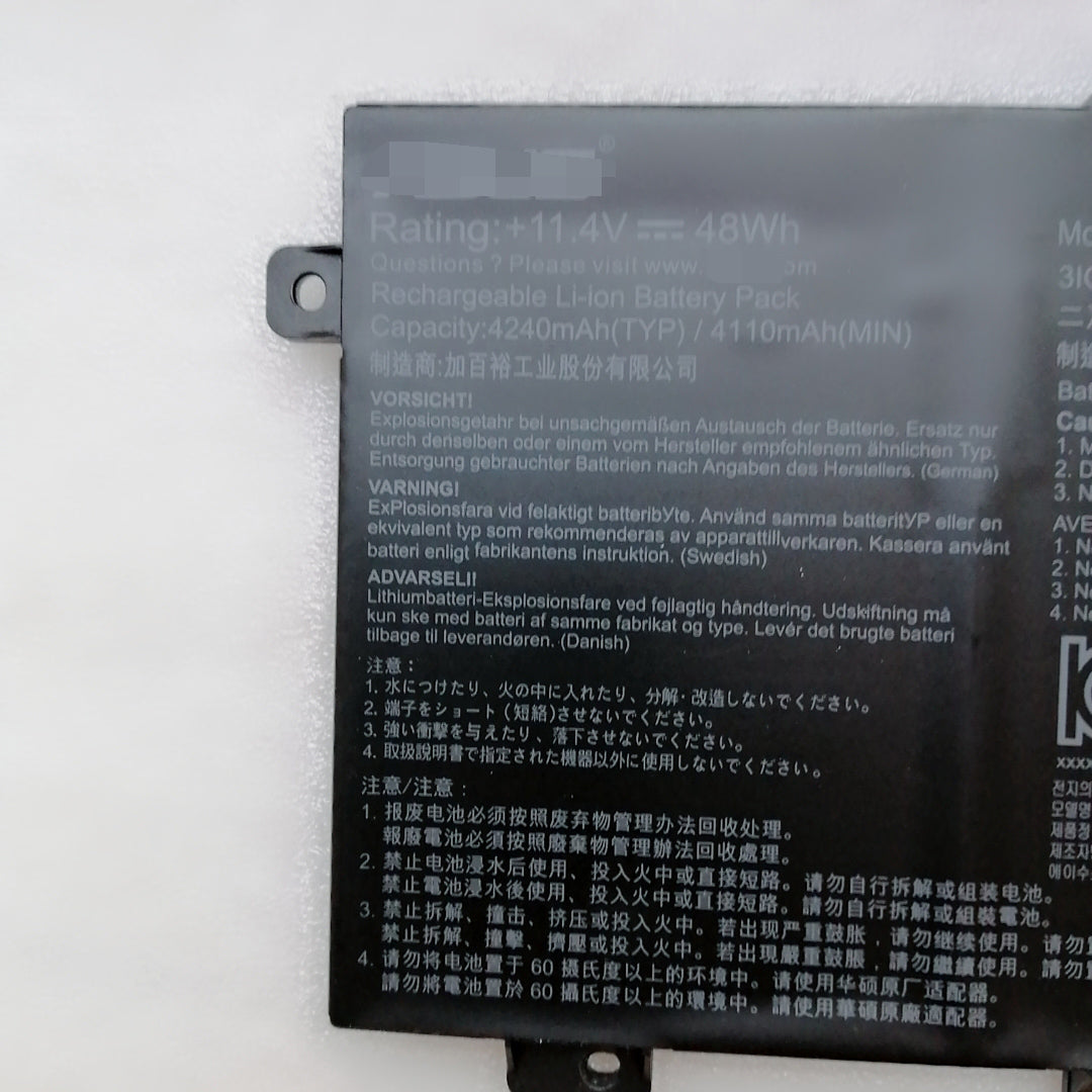 B31N1726 11.4V 48Wh Battery For Asus FX504 FX505 FX504GD FX504GE FX504GM