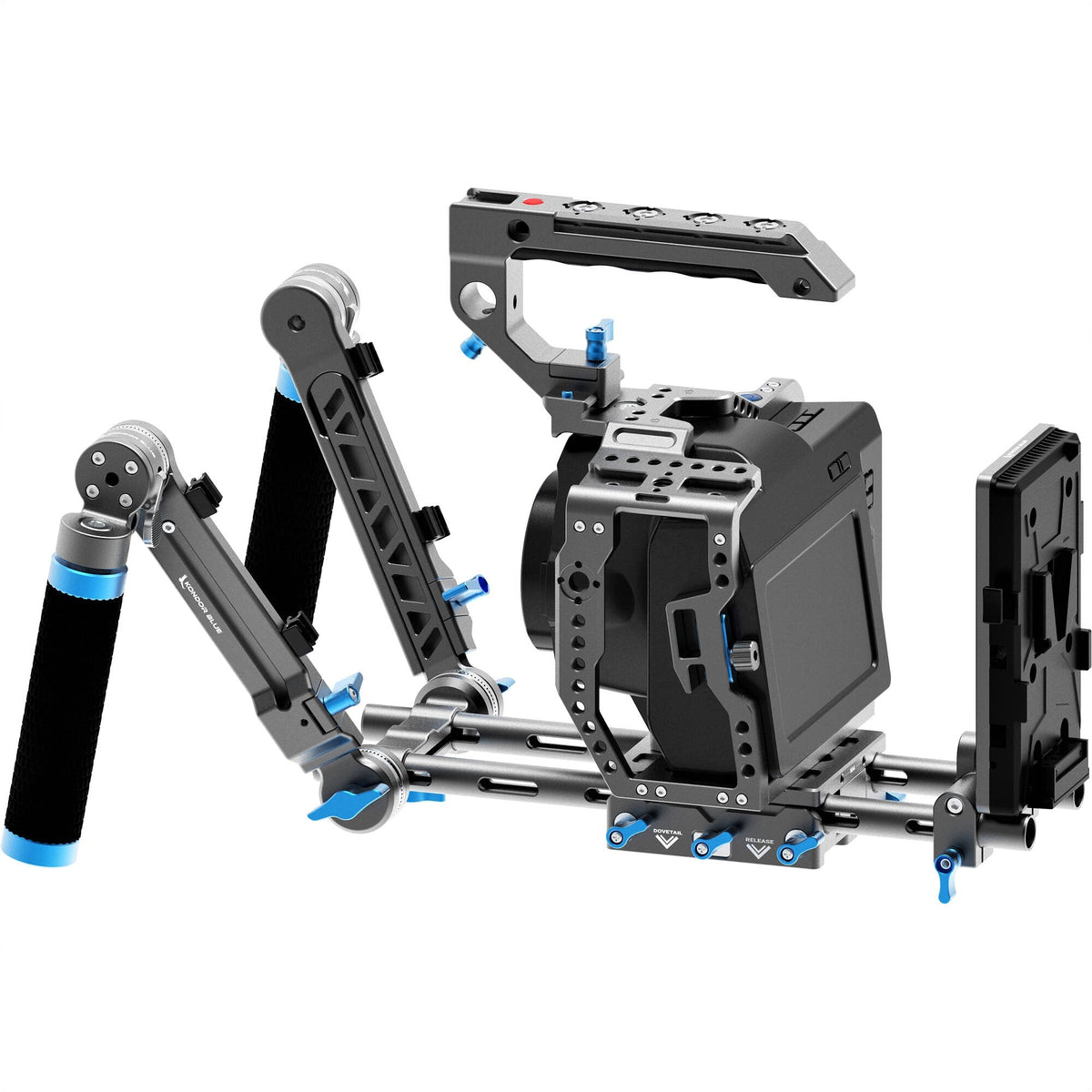 Kondor Blue Blackmagic Pocket 6K Pro Ultimate Rig (Black or Space Gray)