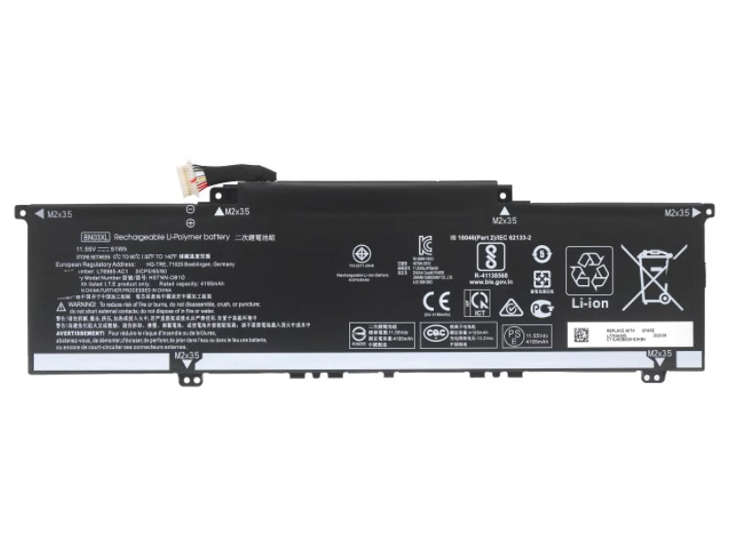 Hp BN03XL HSTNN-OB1O L77034-005 L76965-AC1 HSTNN-DB9N 51Wh Battery