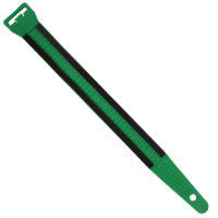 Fiber Optic Cable Tie Wraps Green with Foam 6 Pack
