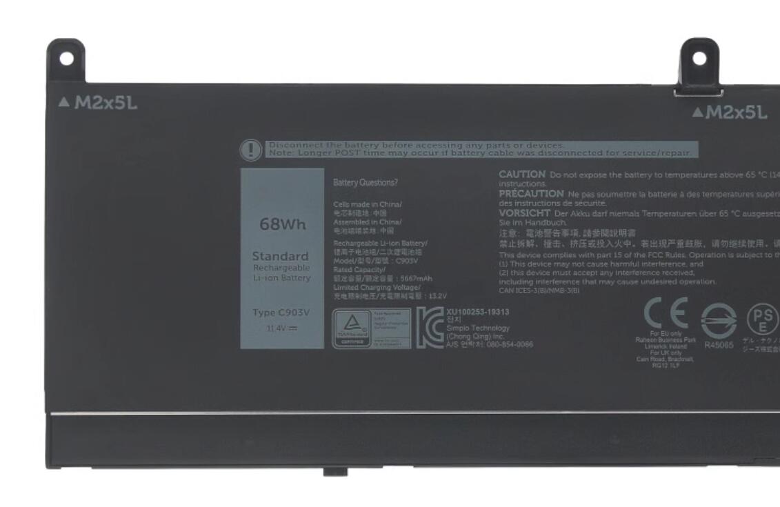 C903V Battery for Dell Precision 7560 7760 Precision 7550 447VR 17C06