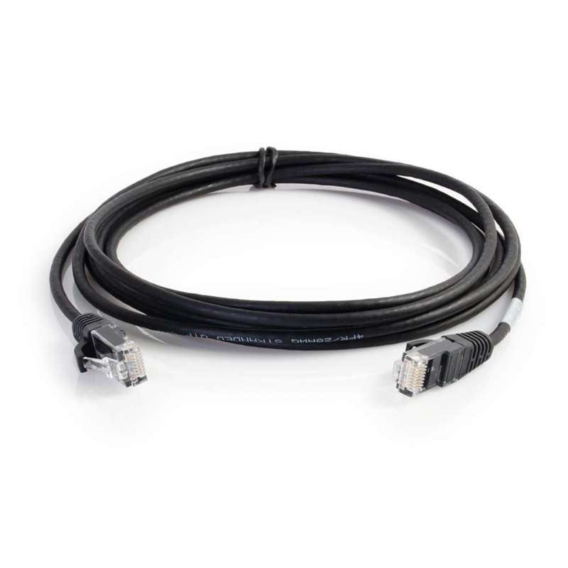 Cables To Go 12ft (3.66m) Cat6 Snagless Unshielded (UTP) Slim Ethernet Network Patch Cable - Black