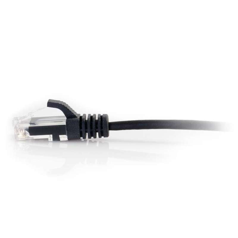 Cables To Go 12ft (3.66m) Cat6 Snagless Unshielded (UTP) Slim Ethernet Network Patch Cable - Black