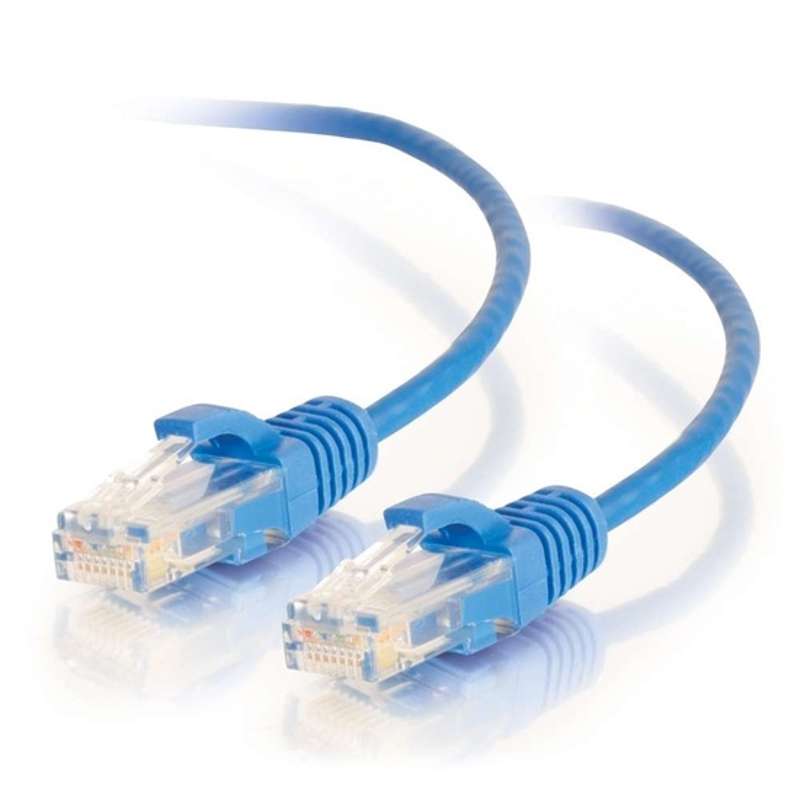 Cables To Go 15ft (4.57m) Cat6 Snagless Unshielded (UTP) Slim Ethernet Network Patch Cable - Blue