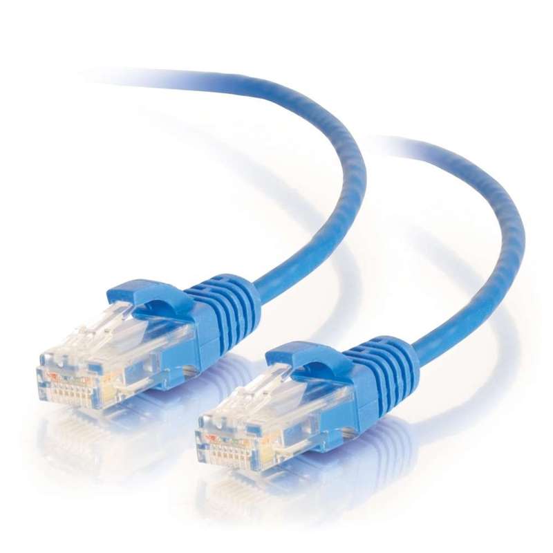 Cables To Go 20ft (6.1m) Cat6 Snagless Unshielded (UTP) Slim Ethernet Network Patch Cable - Blue