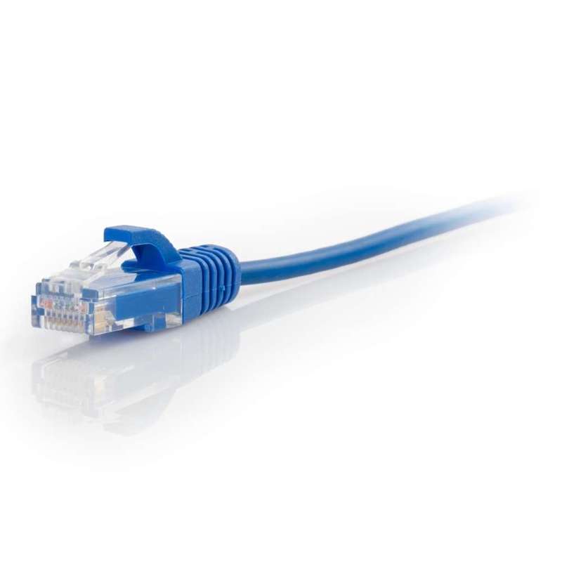 Cables To Go 20ft (6.1m) Cat6 Snagless Unshielded (UTP) Slim Ethernet Network Patch Cable - Blue