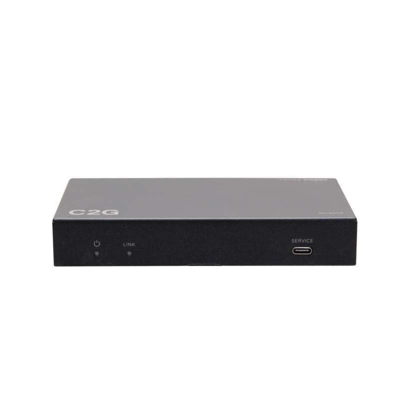 Cables To Go HDMI HDBaseT + USB-C Data and Video Over Cat Extender Wall Plate Transmitter to Box Receiver - 4K