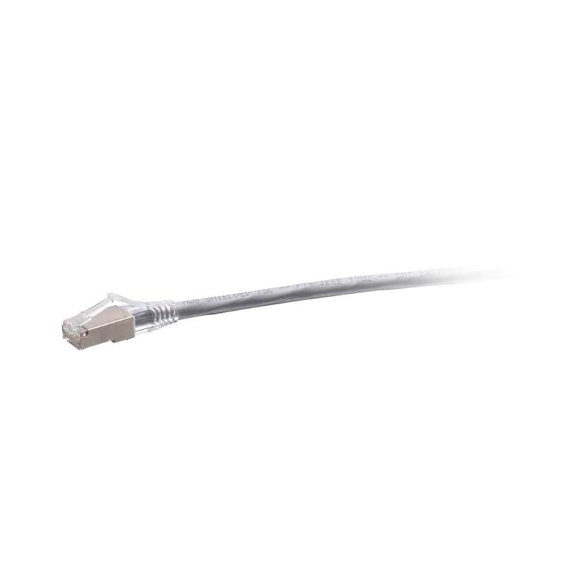 Cables To Go 4ft (1.2m) F-Series Cat6a Snagless Shielded (STP) Network Cable - Gray, TAA Complaint