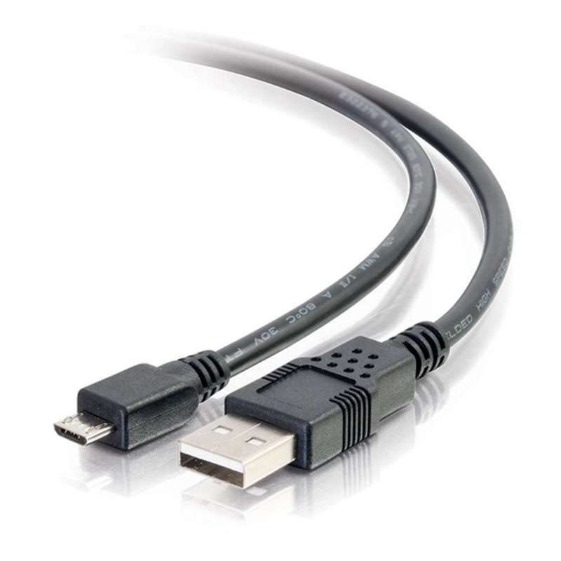 Cables To Go 15ft (4.6m) USB 2.0 A to Micro-B Cable M/M - Black (4.6m)