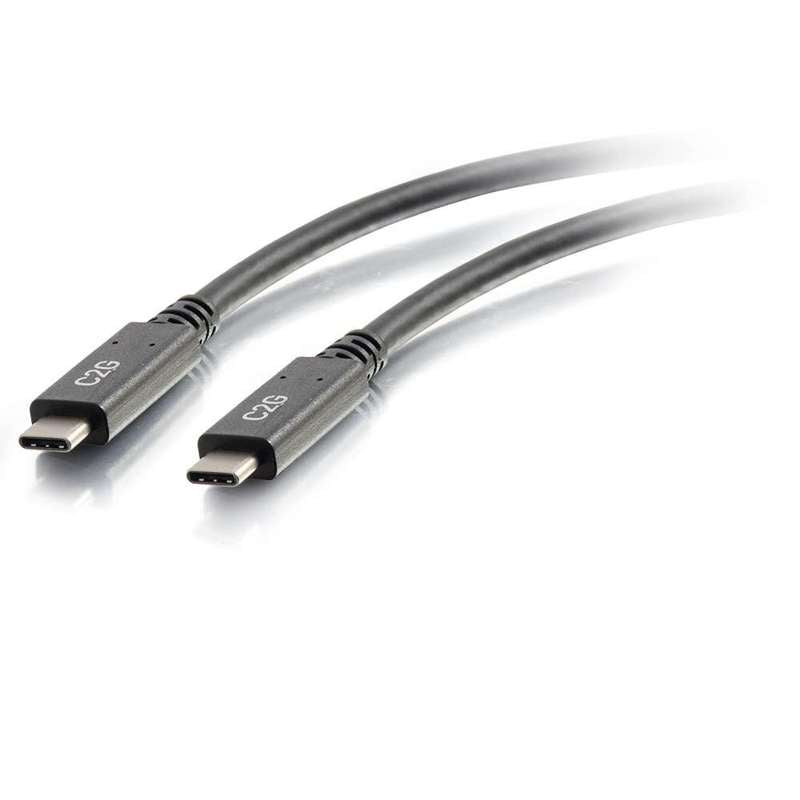 Cables To Go 3ft (0.9m) USB-C to C 3.2 (Gen 1 5Gbps) Male to Male Cable (3A)