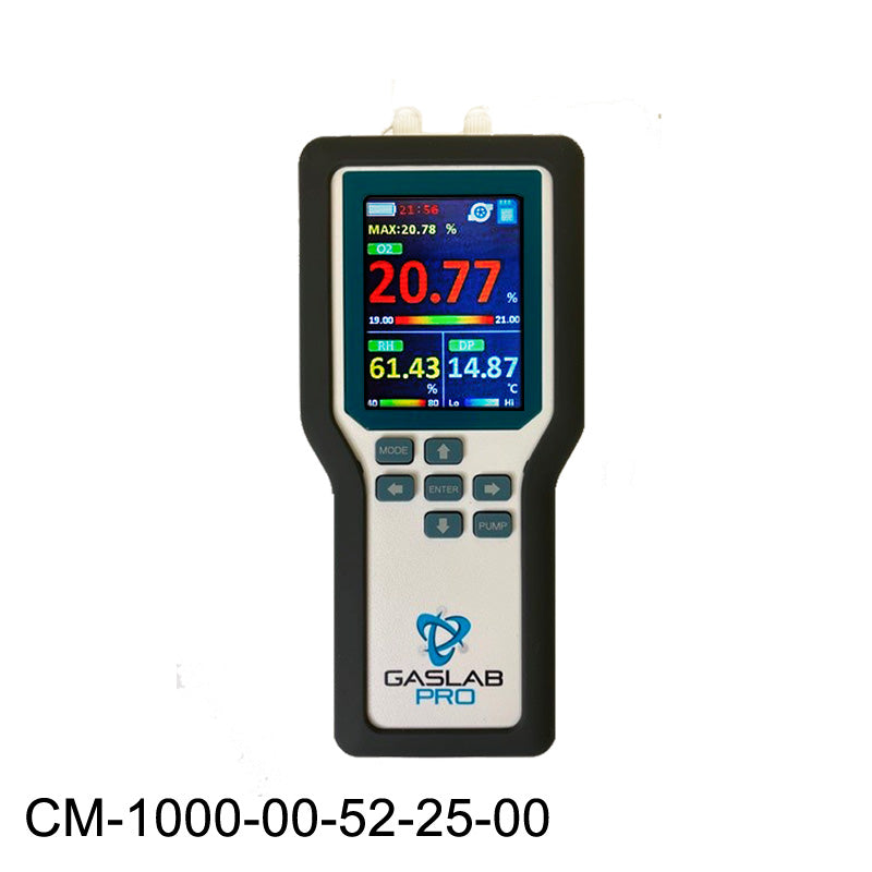 25% Oxygen and 100% Carbon Dioxide Sampling Data Logger