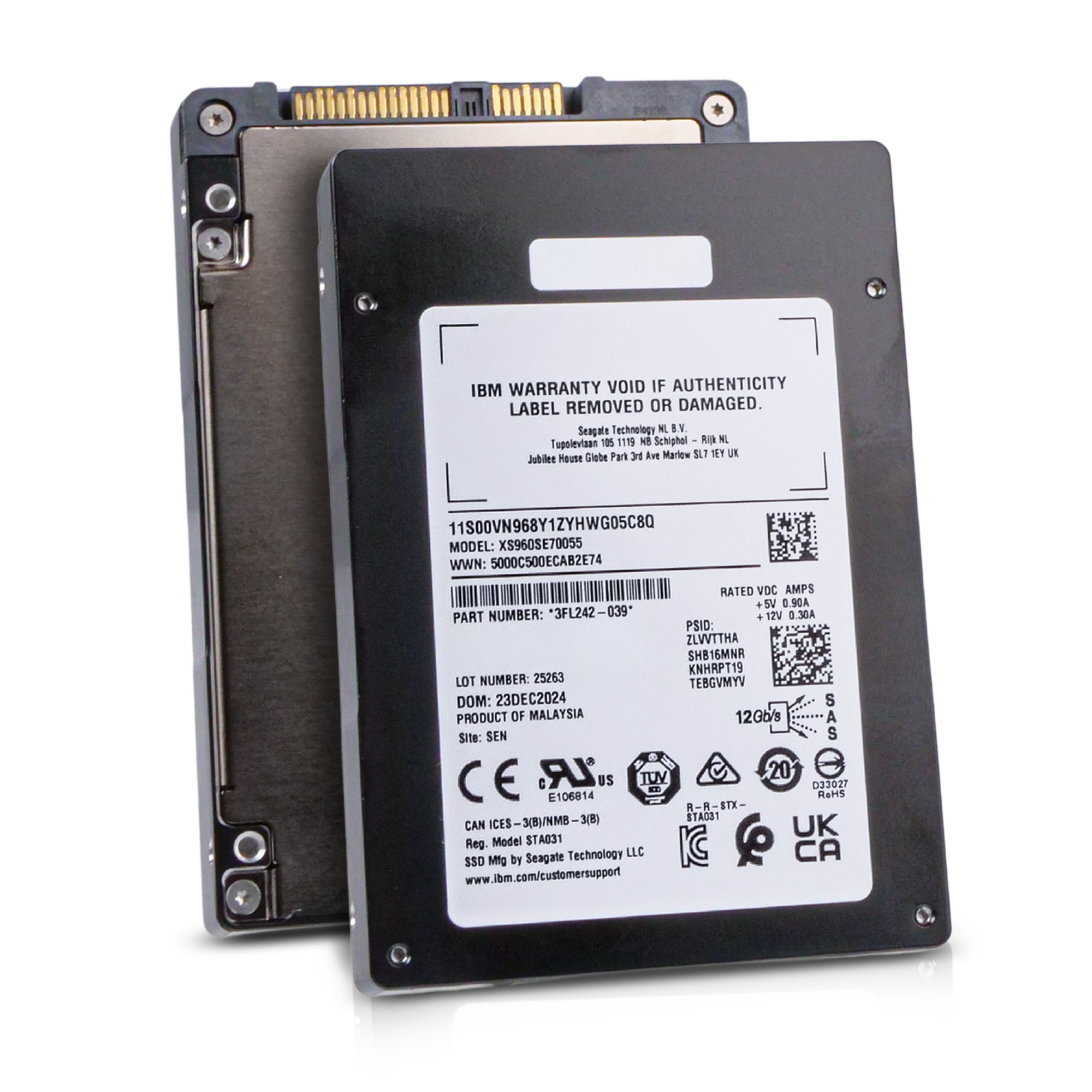 Seagate Nytro 3350 XS960SE70055 960GB 1 DWPD SAS 12Gb/s 3D eTLC 2.5in IBM SSD