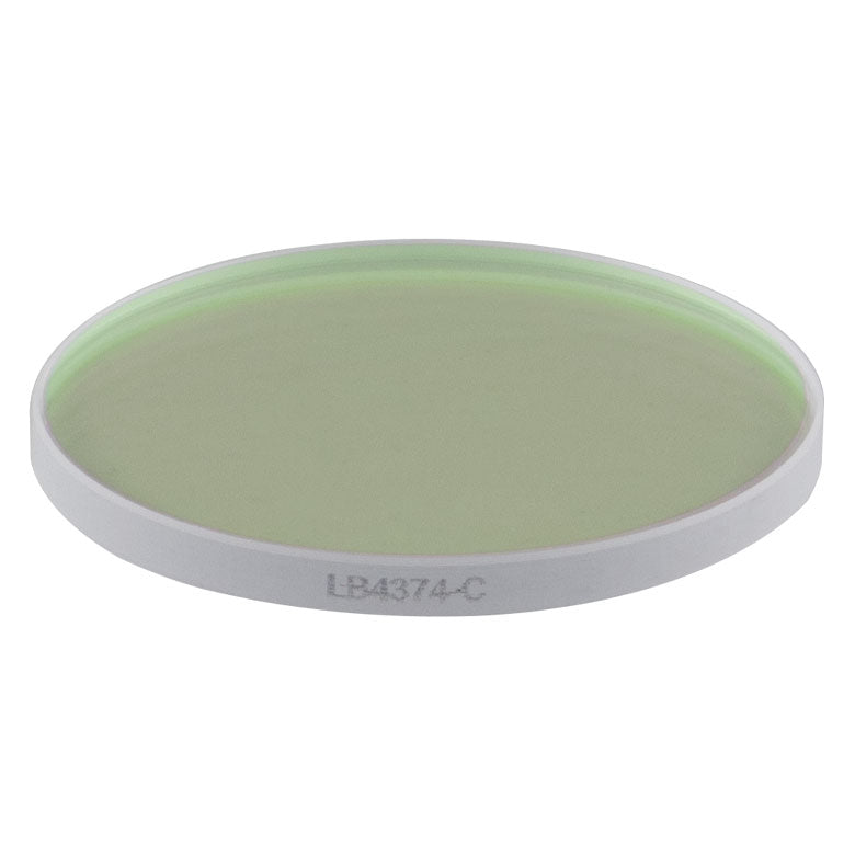 T-LB4374-C - f = 1000 mm, Ø1" UV Fused Silica Bi-Convex Lens, AR Coating: 1050 - 1700 nm