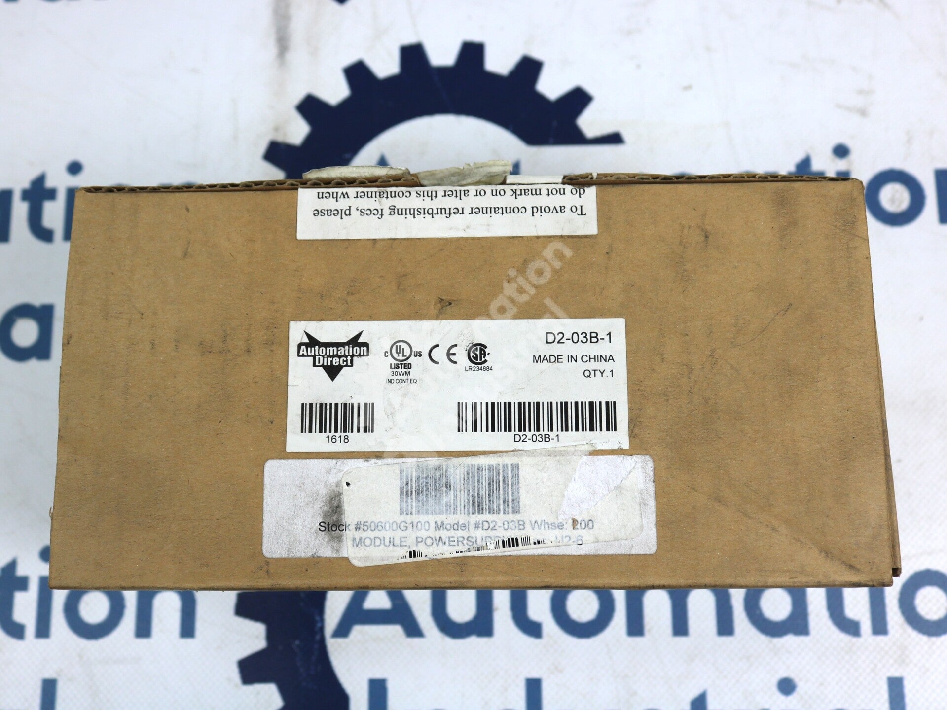 D2-03B-1 By Automation Direct 110/240V 3-Base AC Slot Module NSFP