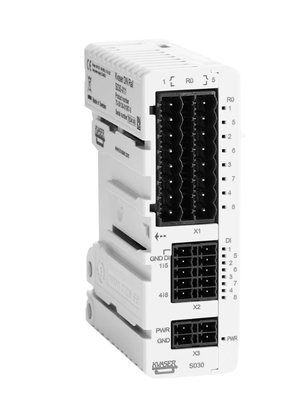Kvaser DIN-Rail SE400S-X10 Relay add-on