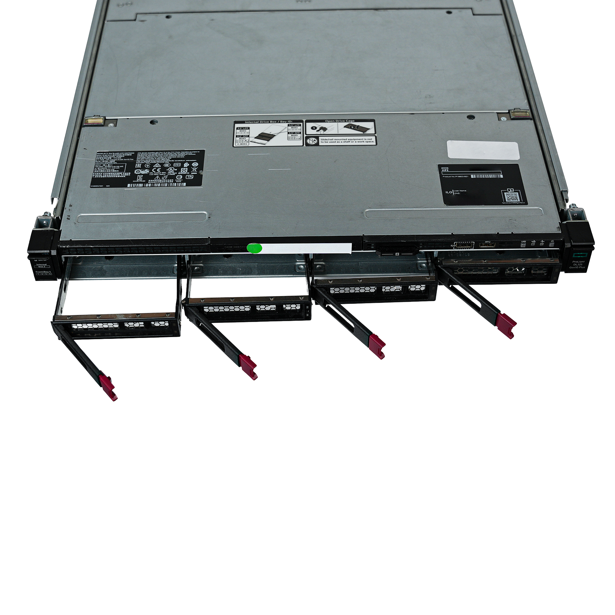 HPE P18603-B21 ProLiant DL325 Gen10 Plus 1U Barebones Server 16x DDR4 DIMM 4x 3.5" Bay 2x500W Refurbished
