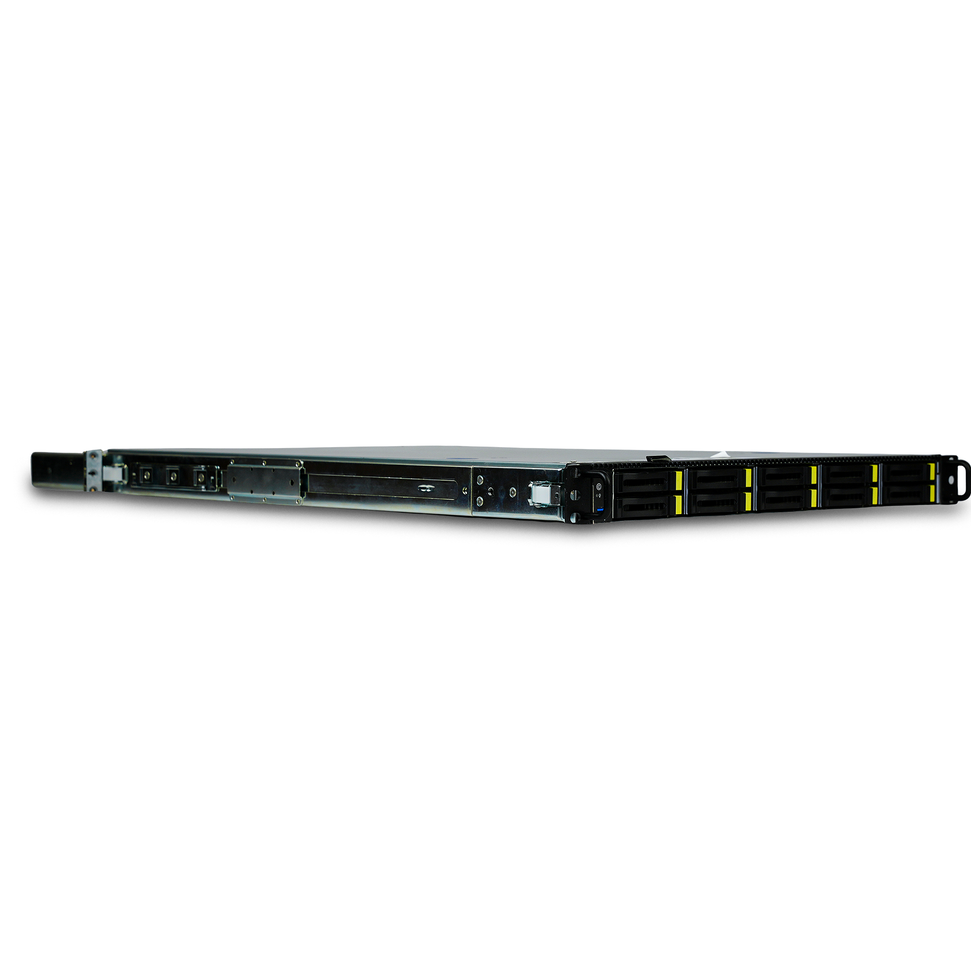 ASRock Rack 1U10E-ROME/2T 1U Server AMD EPYC 7742 64-Core 8x DDR4 DIMM 10x Front NVMe/SATA 2.5" Bay + 1x M.2 NVMe slot 2x750W Refurbished