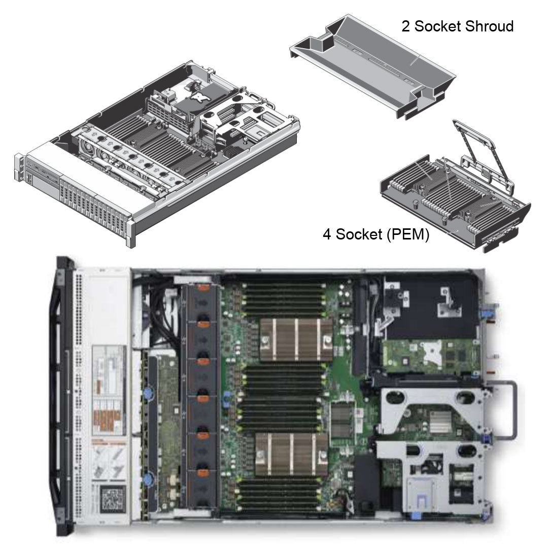 8x 2.5" + 4x Express Flash PCIe SSDs Rack Chassis | Dell PowerEdge R820