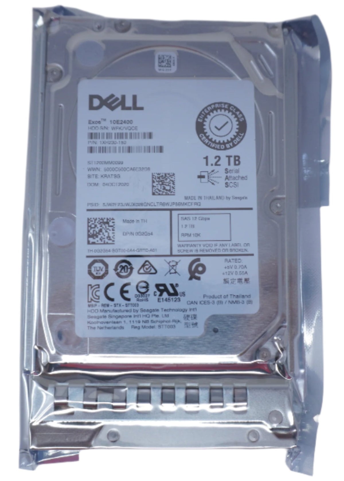 Dell 1.2TB SAS 10k 2.5" 12G Hard Drive G2G54