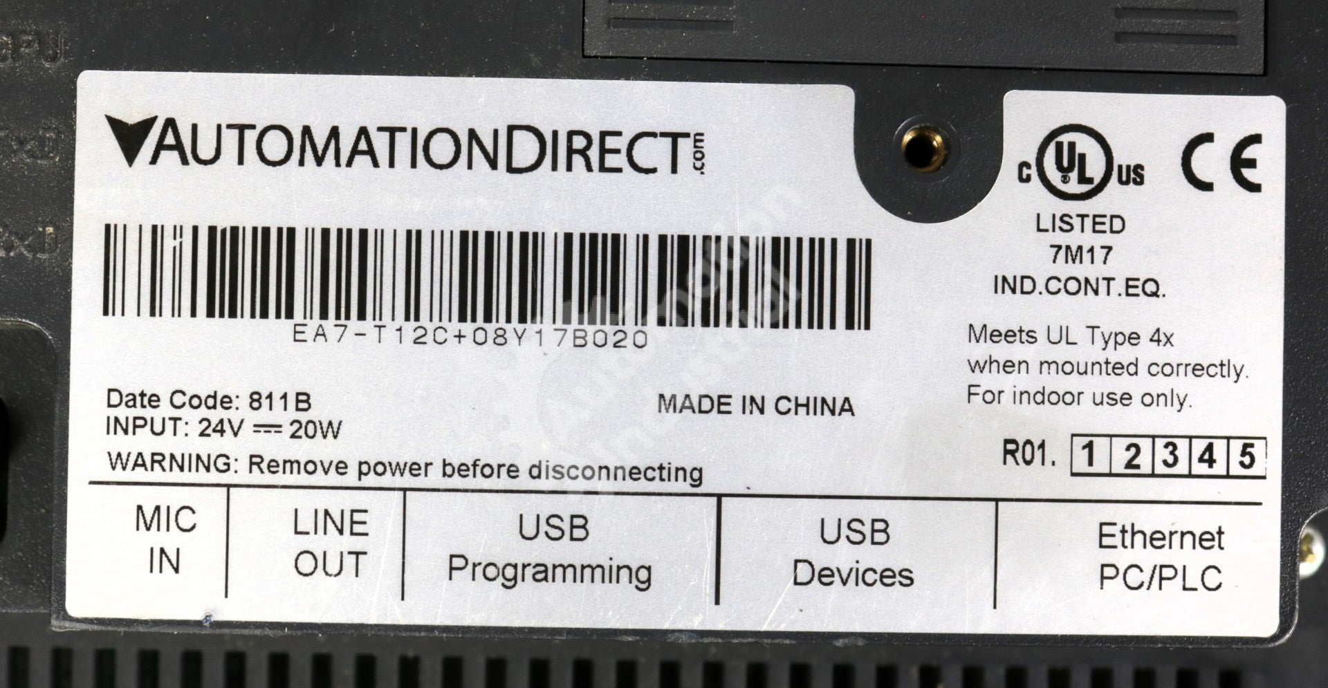 EA7-T12C by Automation Direct C-more 12 IN Touch Screen HMI EA7 Series
