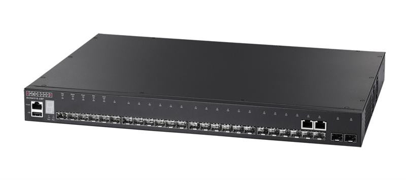 ECS4510-28F - 24 Gigabit SFP ports, 2 10G SFP+ ports, option for extra 2 10G SFP+ ports, Layer 2 managed switch, rack 19"