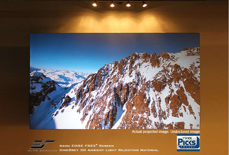 Elite Screens Aeon CineGrey 3D Series 119 Inch Diagonal Fixed Frame Screen