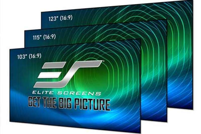 Elite Screens Aeon CLR 3 Series 123 Inch Diagonal Fixed Frame Screen