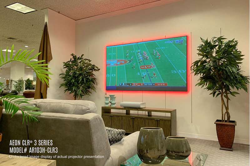 Elite Screens Aeon CLR 3 Series 123 Inch Diagonal Fixed Frame Screen
