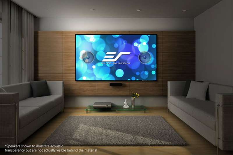 Elite Screens Aeon AcousticPro UHD Series 150 Inch Diagonal Fixed Frame Screen