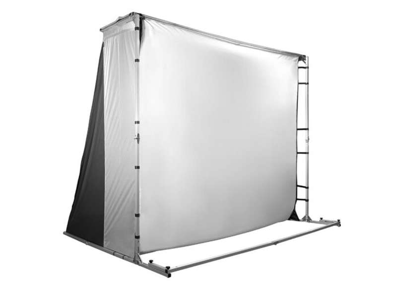 Elite Screens GolfSim Portable Multi-Sport/Golf Simulator Impact Screen, Folding-Frame Design with Enclosure Panels, Carrying Bag