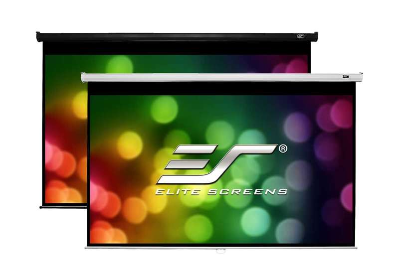 Elite Screens Manual B Series, 100-inch Diag., 16:10 Manual Screen, MaxWhite2 Material