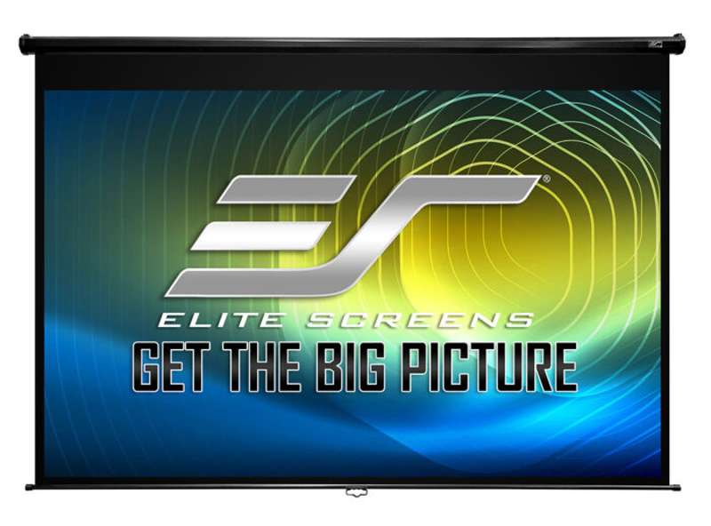 Elite Screens Manual Pulldown Series 128 Inch Diagonal Manual Screen