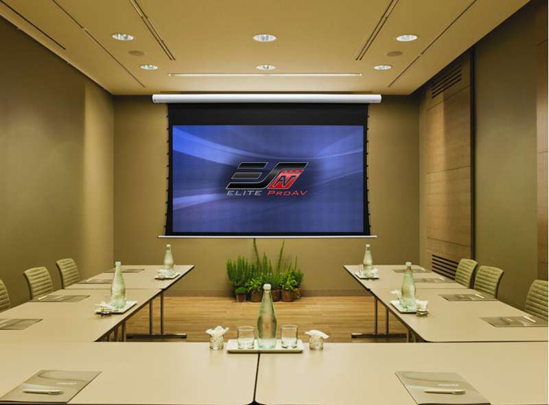 Elite Screens Saker Tab-Tension CineGrey 5D Series, 150-inch Diag. 16:9 Electric Screen, CineGrey 5D Material