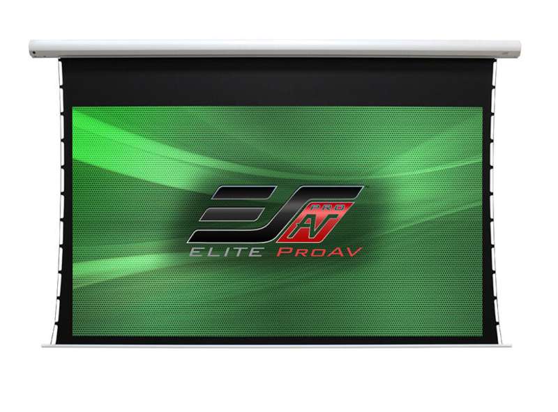 Elite Screens Saker Tab-Tension 2 Series, 165-inch Diag. 16:10 Electric Screen, CineWhite Material