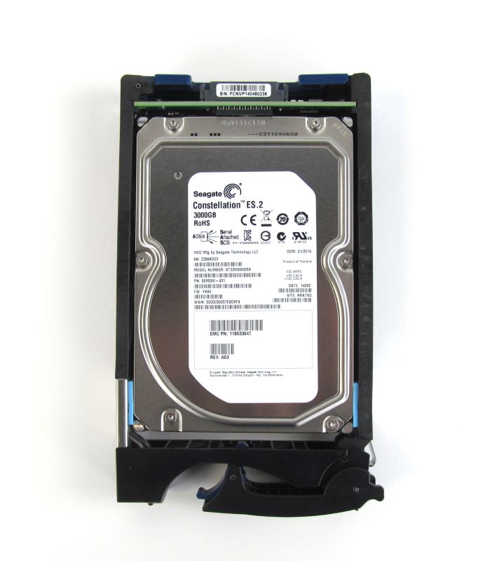 EMC VNX 3TB 7.2K NL-SAS 005050949 VX-VS07-030 5100 5300 5500 5700 VNXe3300