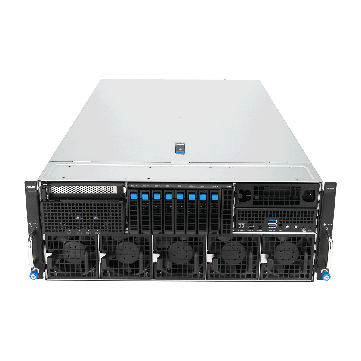 ASUS ESC8000-E12-32W 4U Dual Intel Xeon 128-Core 8×GPU NVMe PCIe Gen5 GPU Server