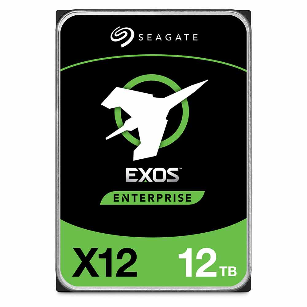 Seagate Exos X12 ST12000NM0027 12TB 7.2K RPM SAS 12Gb/s 512e/4Kn 256MB 3.5" FastFormat Manufacturer Recertified HDD