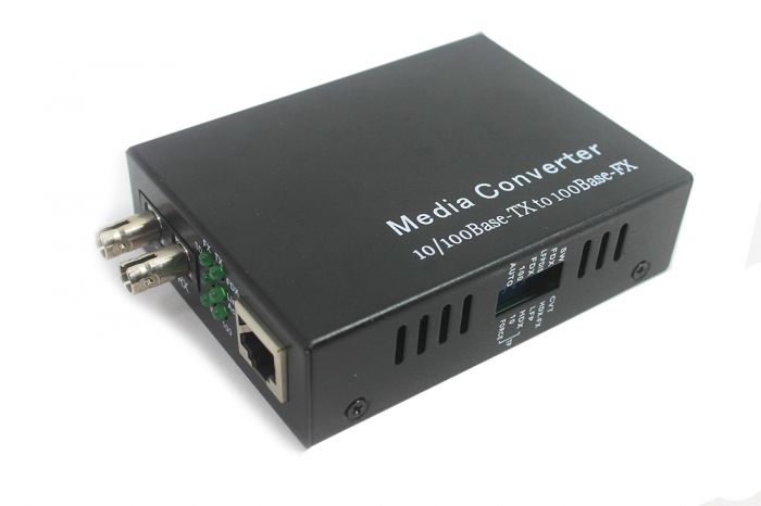 Media Converter ST Multimode 10/100/1000 Base-T/TX to 1000 Base-FX