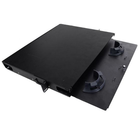 Slack Cable Management Enclosure 1RU Black
