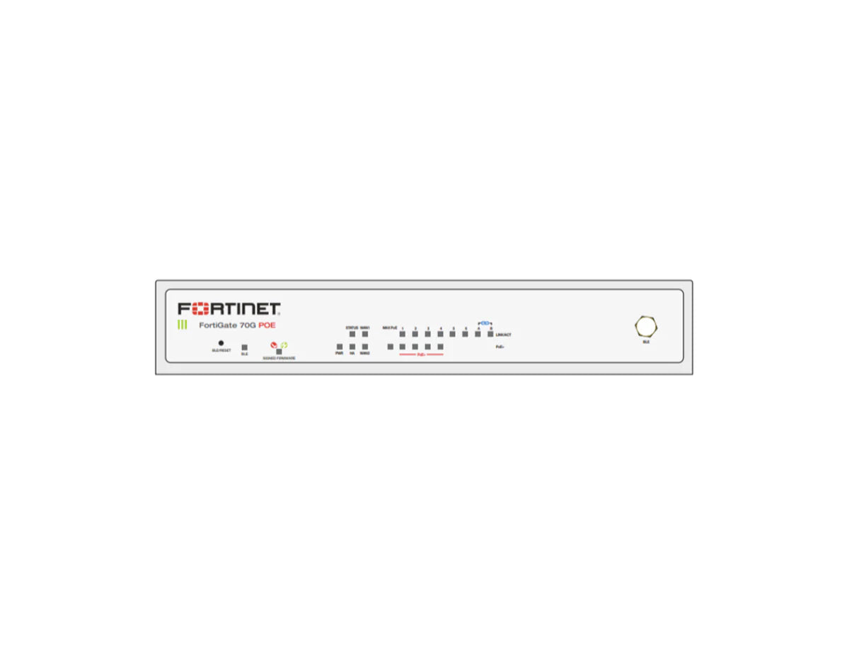 Fortinet FortiGate 70G-POE Unified Threat Protection (UTP) 1-Year Bundle (FG-70G-POE-BDL-950-12)