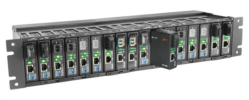 FMC-CH17-AA - 17 slot fiber chassis with dual redundant AC power and fans