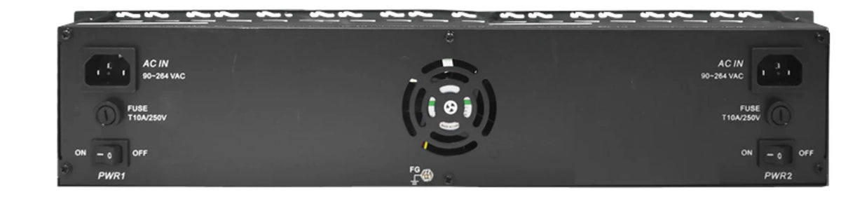FMC-CH17-AA - 17 slot fiber chassis with dual redundant AC power and fans