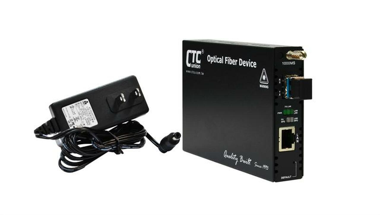 FRM220-1000MS-W20A Gigabit Ethernet BiDi WDM single strand SMF media converter 1310/1550nm LC 20Km, managed