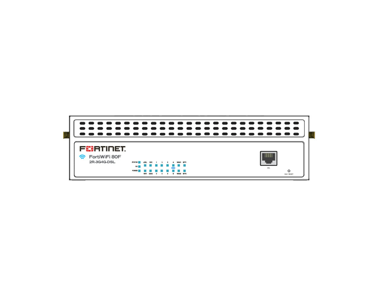 Fortinet FortiWiFi FWF-80F-2R-3G4G-DSL-A-BDL-809-12 + 1 Year Enterprise Protection