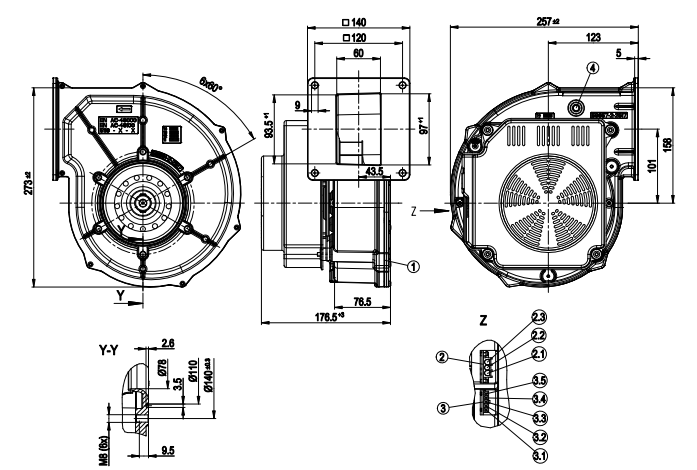 G1G170-AB31-03 ebm papst fan 315W
