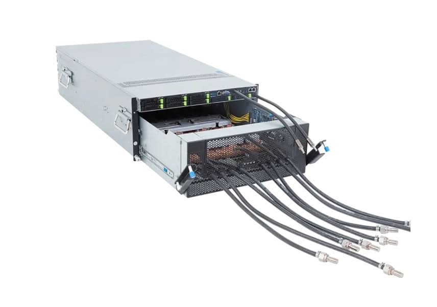 Gigabyte G593-ZX1-LAX1 AMD EPYC MI300X OAM 5U Rackmount/GPU Server